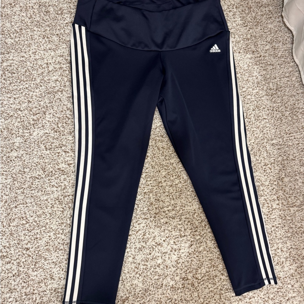 Adidas Navy Blue Athletic Leggings